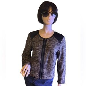 Eileen Fisher Tweed Knit Long Sleeves jacket, Size M
